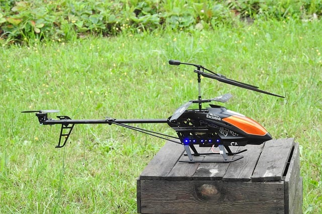 RC Copter: This RC helicopter is good for the outdoors.