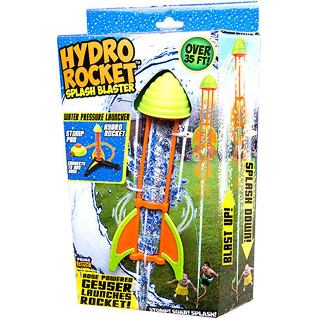 The hydro rocket sprinkler for kids that is fun. 
