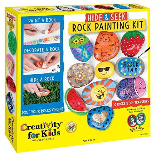 this rock painting kit is a fun activity that any child would enjoy
