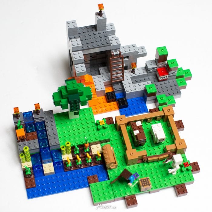 The Minecraft toy village