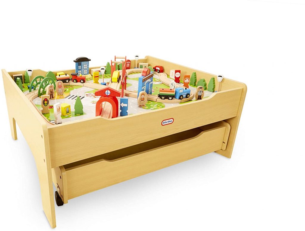 imaginarium metro line 100 piece train table instructions