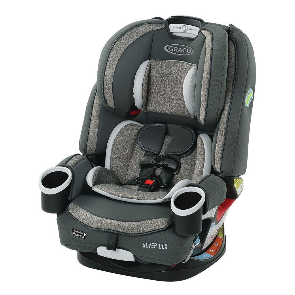 The 4Ever DLX infant convertible car seats. This infant convertible car seat can be used as rear-facing harness or forward-facing car seat. Then as your child gets bigger you can use it as high back booster car chair or backless booster car chair. It comes with features to make strapping and installing easy. It has built-in recline indicators with three rear-facing recline positions.
