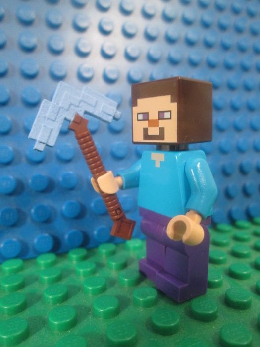 A Minecraft lego character 