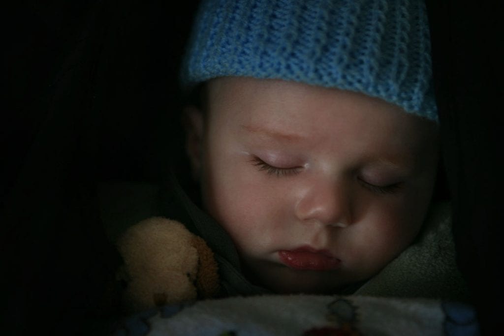 A cute sleeping baby, It's good to see an infant sleeping soundly.