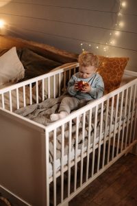 One of the best Baby cribs. Cozy room.