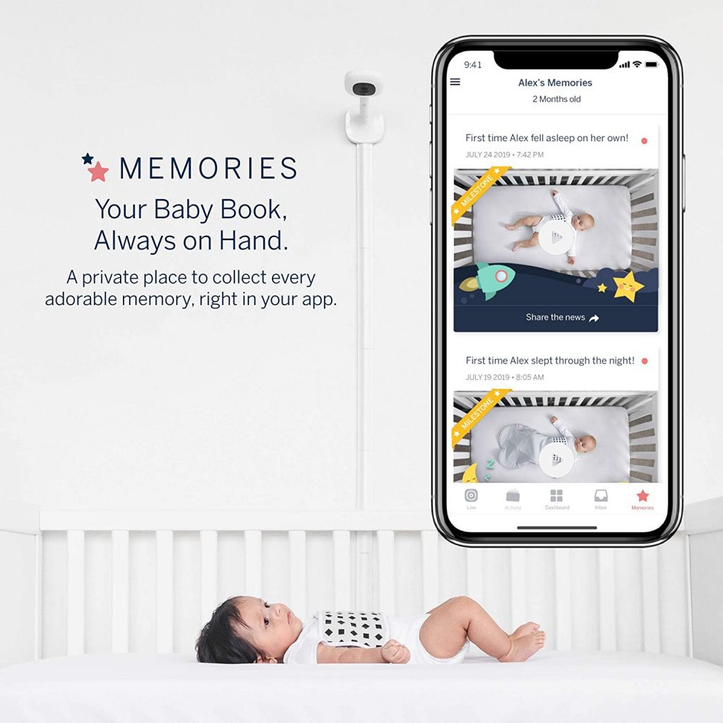 You can use the Nanit Pro to keep memories of your baby thru the Nanit Pro App. 