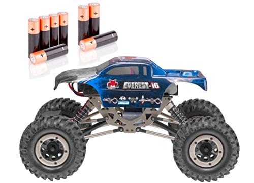 Rock climber has a good battery pack for continuous playtime.