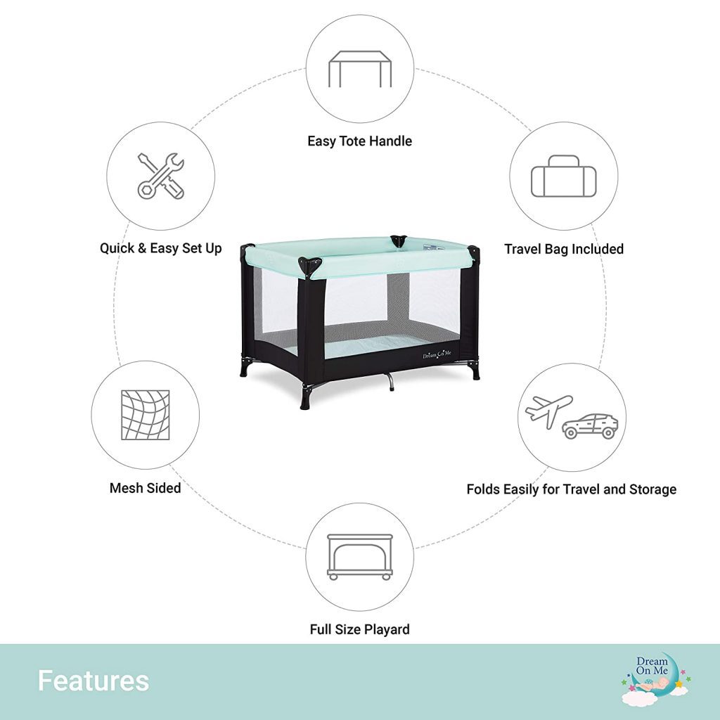 Dream On Me Nest Portable pack n play. This pack n play is quick and easy to set up. 