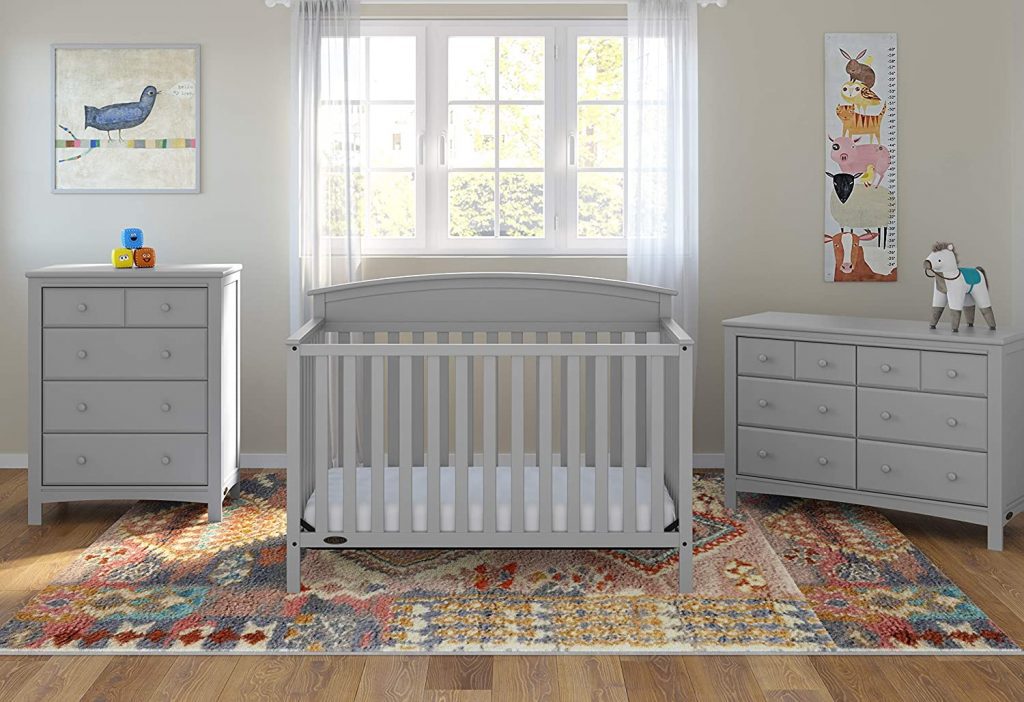 The Graco Benton can be a full size bead with headboard, daybed or toddler bed. It has a classic design and there's a lot of color to choose from.