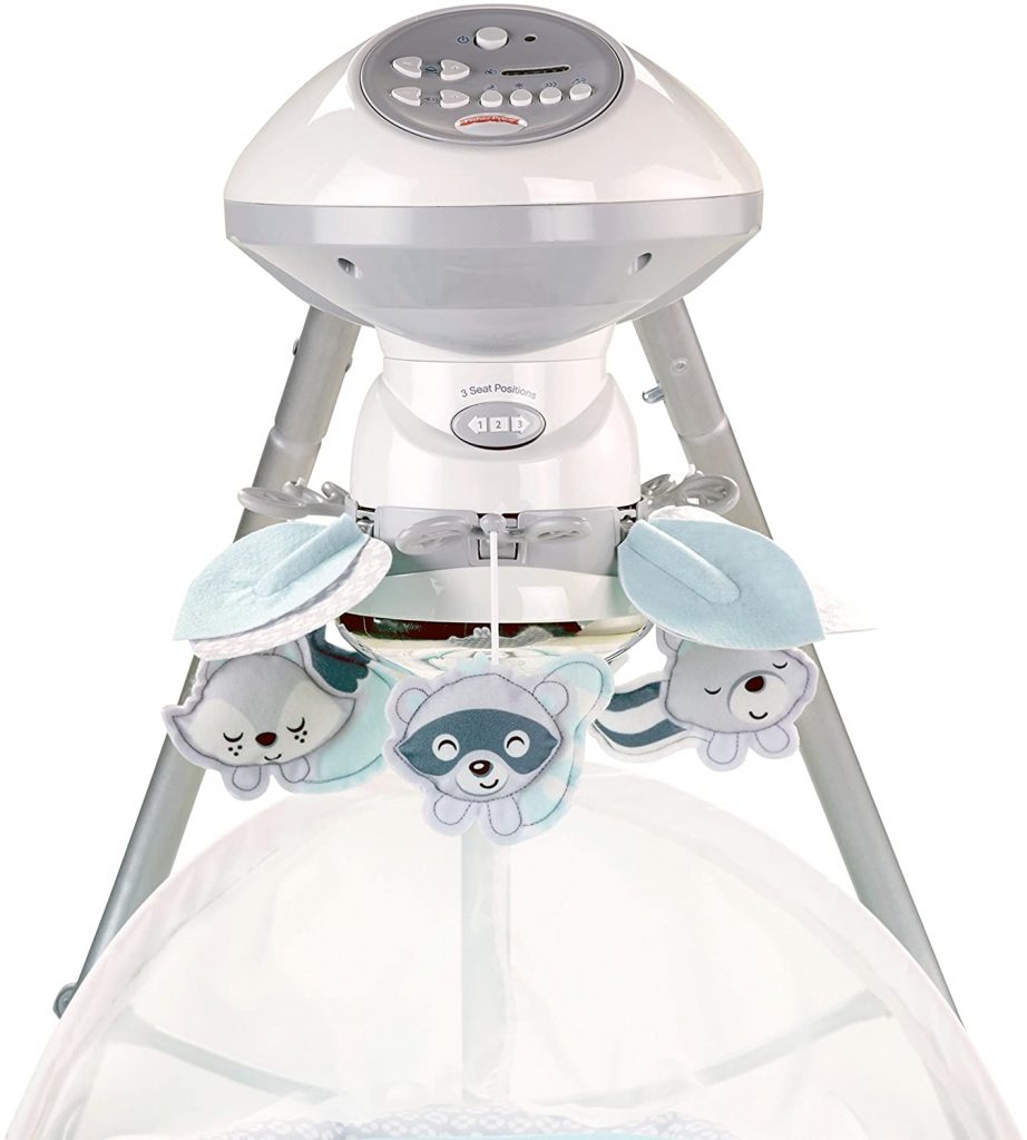 baby swing with toys. This hanging toys on baby swing provide best entertainment to babies.