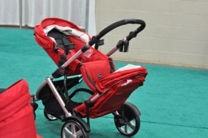 B Ready Stroller by Britax in reclining position