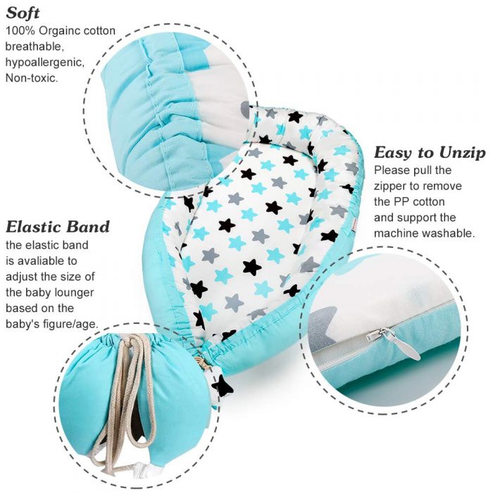 Best co-sleeper: Miracle Baby Portable Lounger