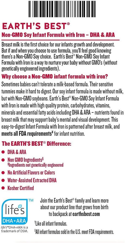 Earth's Best Infant Milk with Iron