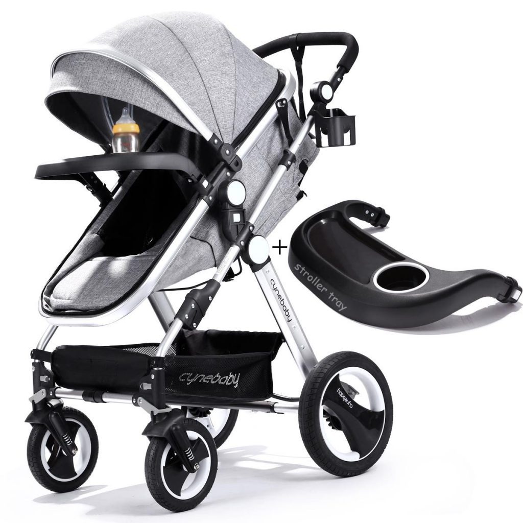 Cynebaby Compact baby pram in color black