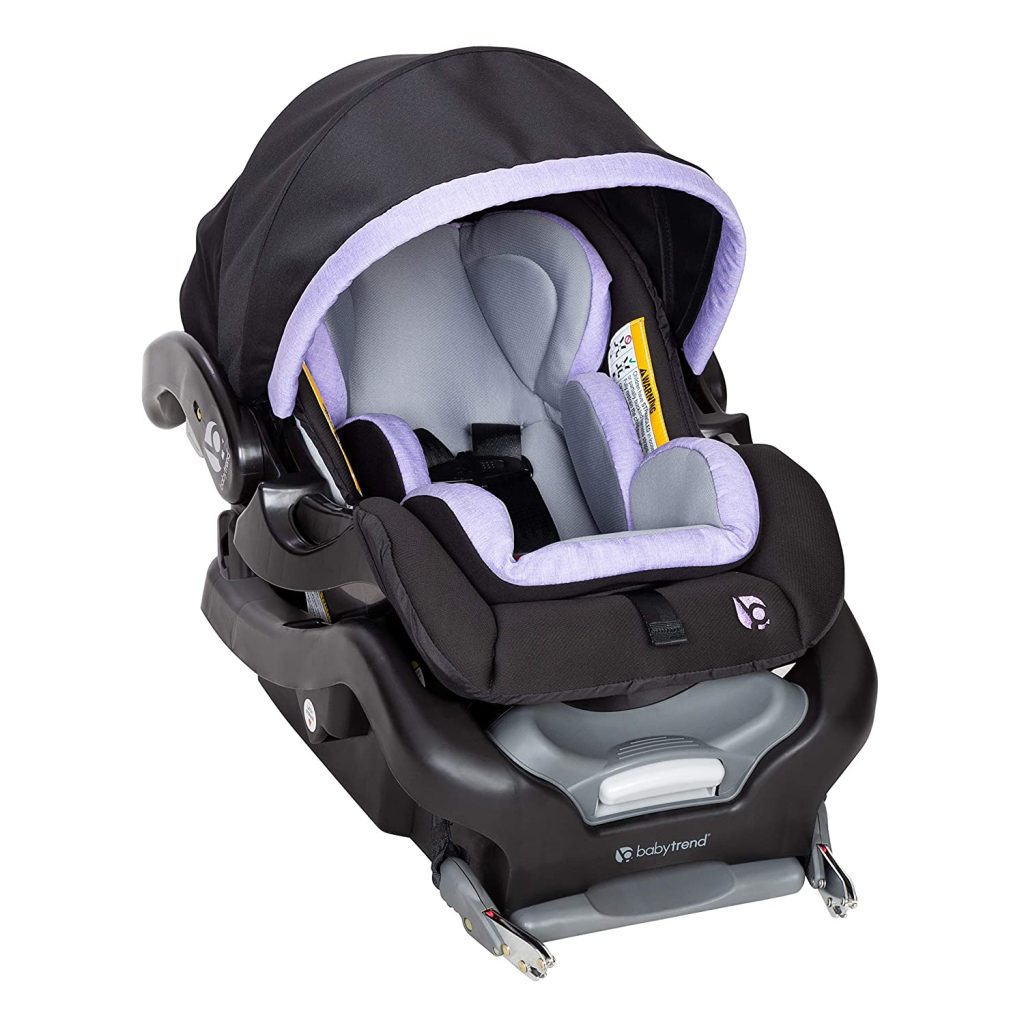 The Baby Trend Secure Snap Tech Infant Car Seat has Lavender Ice Fashion