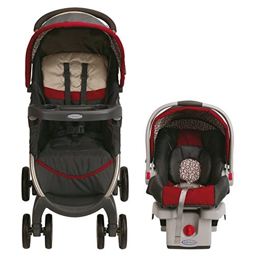 You want the Graco car seat with an adjustable canopy for shade and sun protection