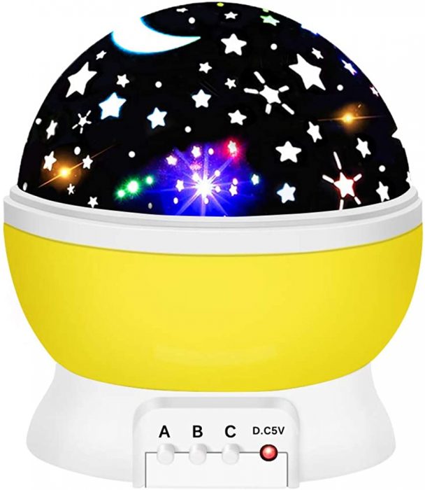 ATOPDREAM Amusing Moon Star Projector Light For Boys  At three, your little boy may start refusing to go to bed. That is because life is so fun! Why do you need to go to bed? One way you can make sure he wants to go to bedtime is to get him a cool projector.