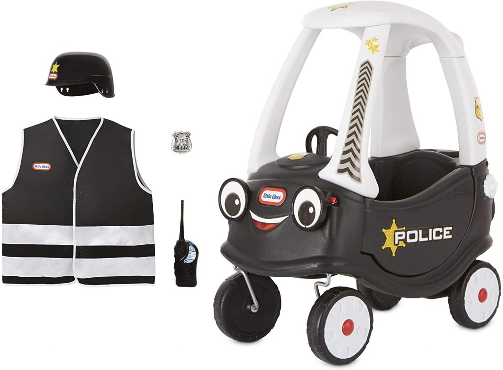 Little Tikes Police Cozy Coupe Themed Role Play Ride-On Toy Pedal Cars