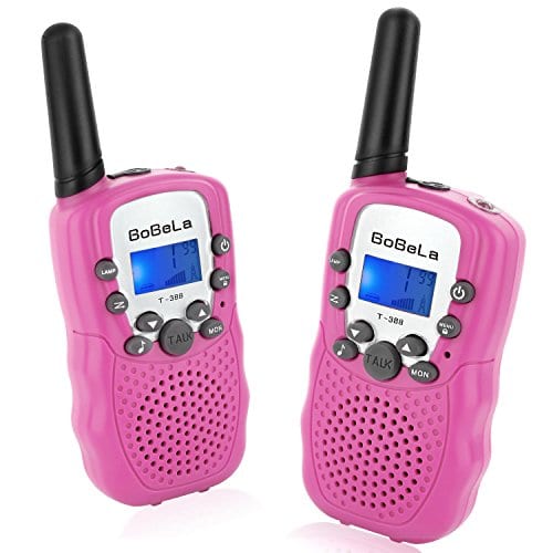 The best walkie-talky for toddlers? We have just what you're looking for! Our pink walkie-talky is packed with best features. With a small screen and buttons, this walkie talky for toddlers offers learning opportunities. From sound effects to pre-recorded messages of these walkie talkies, your kid can engage their imagination in exciting communication scenarios. The sturdy construction of these walkie talkies for toddlers ensures durability. This pink walkie-talky is the perfect companion for your toddler's imaginative adventures. Don't miss out on this must-have walkie-talky for toddlers that combines the best features of a kid walkie-talky - vibrant pink color, a user-friendly interface, and endless possibilities for fun and learning! Best walkie talkie for toddlers.