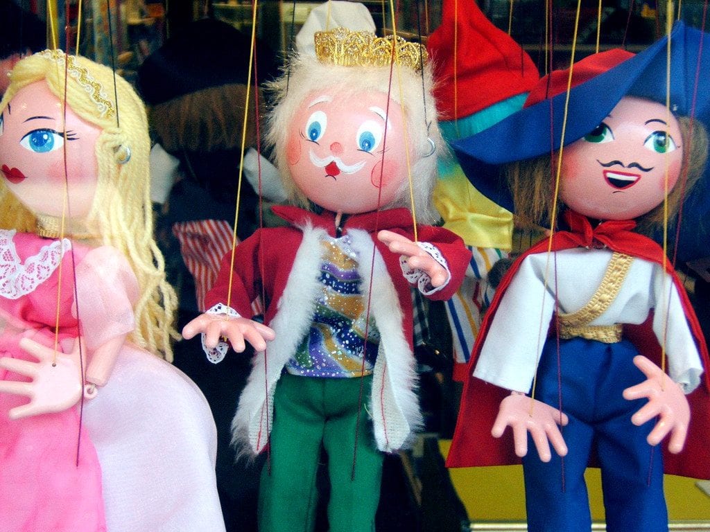 Kid's colorful puppets