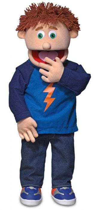 Tommy has a Muppet-y look.
