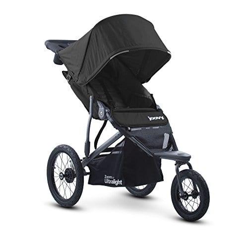 Joovy Zoom 360 Ultralight Jogging Stroller - this has an extra-wide padded seat with multiple reclining options. This makes it a seat that's good fit your little one wants a view.