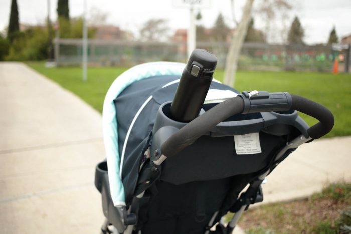 Wonderful baby pram being used in the park