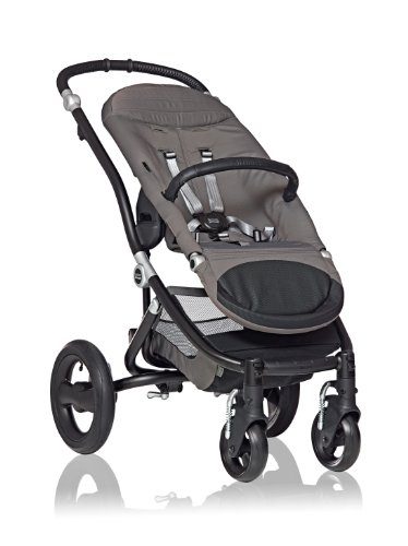 A gray affordable Britax Affinity pram with simple and elegant design. Affinity is enhanced with features to keep your baby safe and comfortable. 