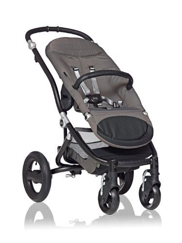 A gray affordable Britax Affinity pram with simple and elegant design. Affinity is enhanced with features to keep your baby safe and comfortable.