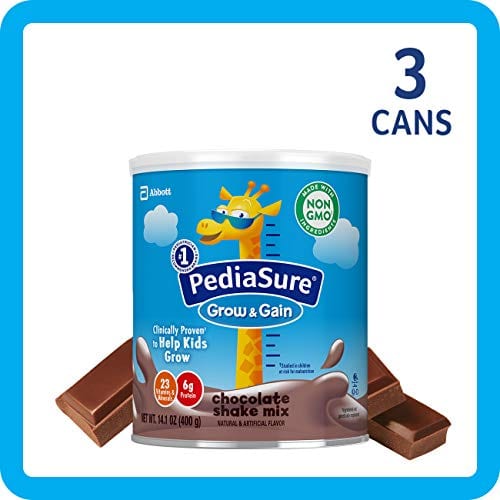 PediaSure in a can. PediaSure has its chocolate flavor that every young kid will enjoy the most. If your kid is tired of consuming milk flavored milk, then you can give this one a try. 