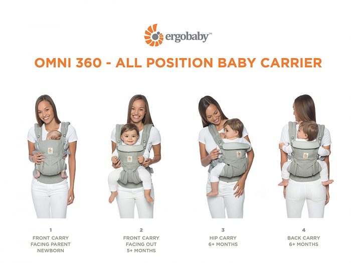 original ergo baby carrier positions