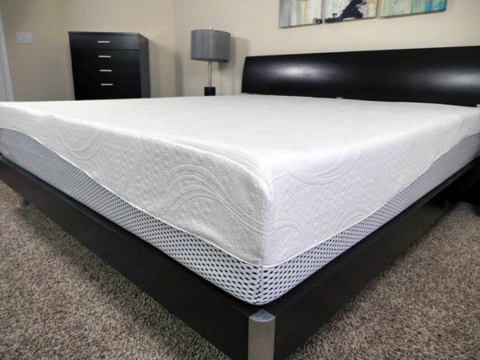 Green Tea mattress in all white. The Zinus memory foam twin mattress offers comfort and support that you normally don’t get from a twin mattress.