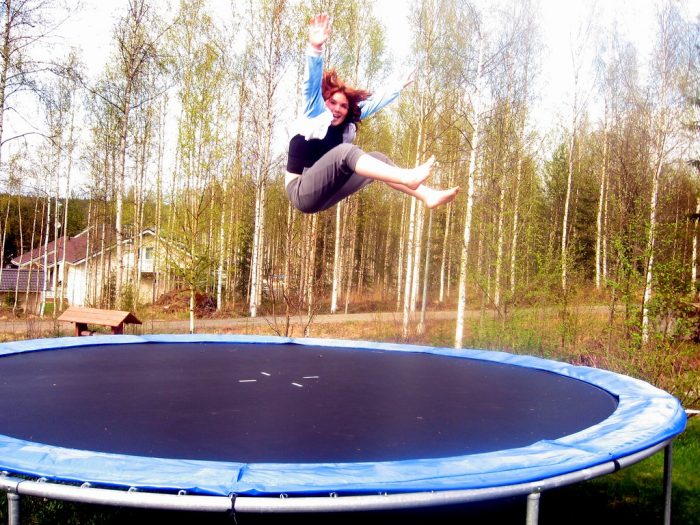 Perform impressive flips, jumps, and other cool trampoline tricks.