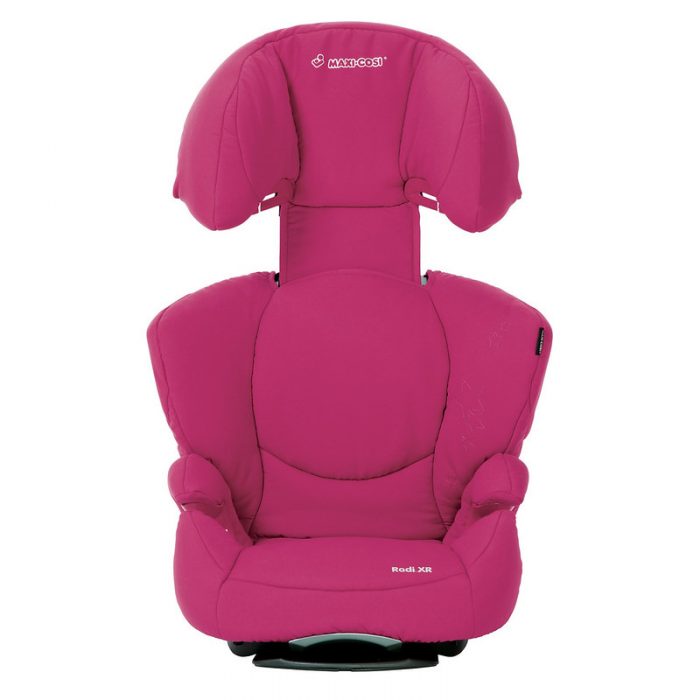 Cute Maxi-cosi narrow booster pink seat for girls. It's slim and will not take so much space.