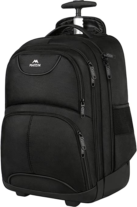 This best rolling backpack not only is it incredibly spacious, also boasts a multitude of compartments, including a dedicated and padded laptop compartment, ensuring optimal organization and protection for all students belongings.