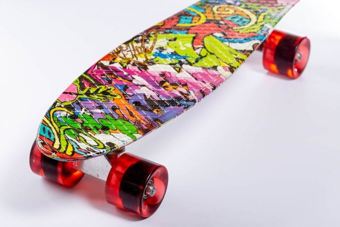 A skateboard for beginners with best vibrant colors