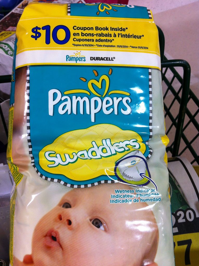 pampers with wetness indicator