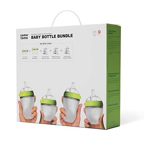 comotomo bottle bundle: a dual anti colic vents and an innovative air ventilation system that helps reduce the symptoms of colic and fussiness.