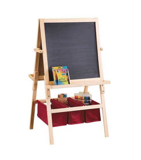 This is one best easel that children can use during their drawing and painting session. This toddler's best easel makes writing and painting easier.
