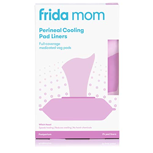 Frida mom Perineal Cooling Pad Liners Full-coverage medicated vag pads: One of the best disposable underwear for mommies.