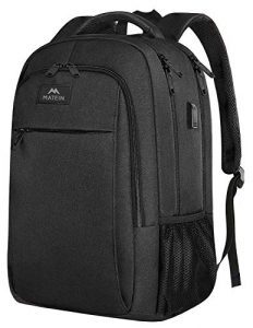 Matein Travel Bag or the SwissGear 1900 Scansmart Laptop Backpack. It's durable and good in protecting your gears.