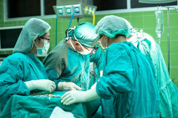 sugery room with doctors and nurses