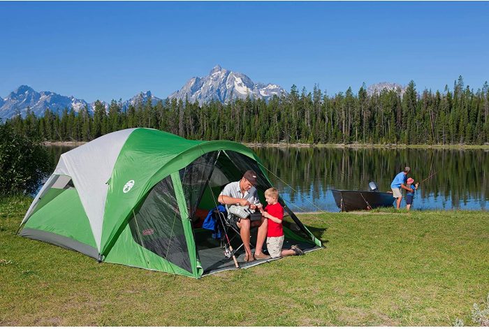 This is a dome tent type, best tent for tall persons because of its height