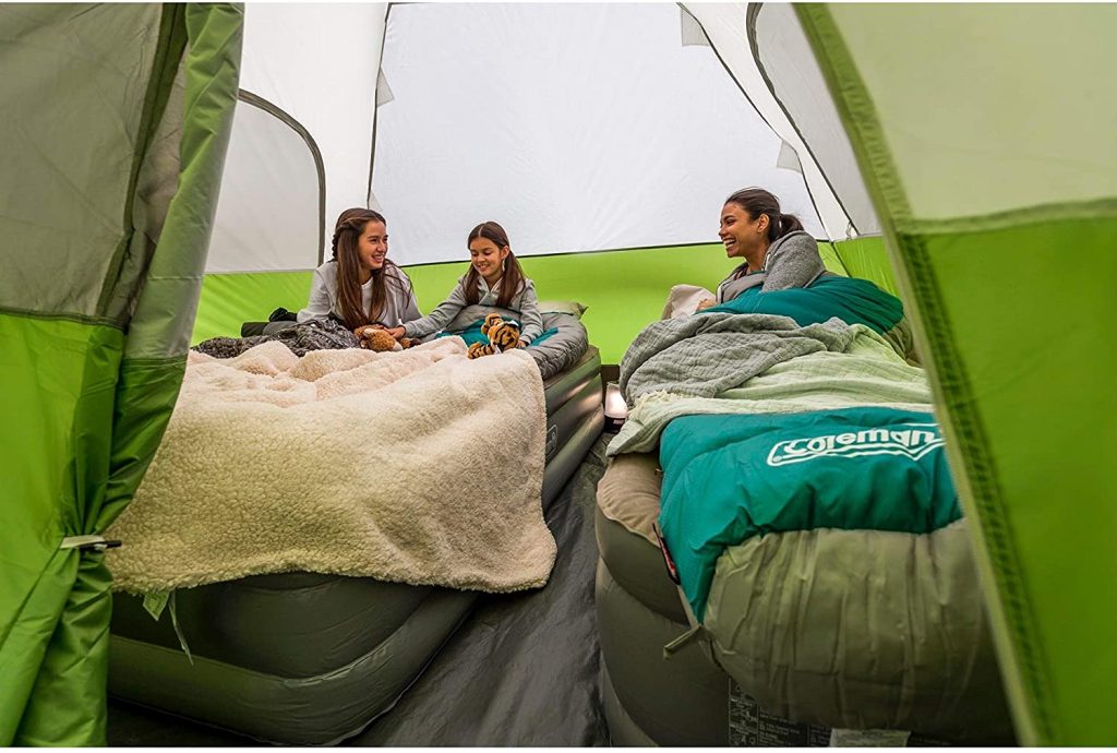 Coleman Dome 6-Person Tent. This is one of the best tents for tall persons. This best tall tent has storage pockets where you can put your camping gear loft necessities.