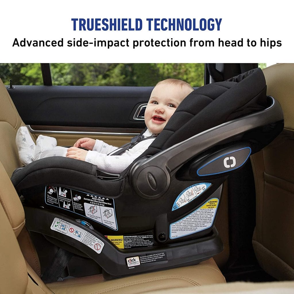 Graco nugRide SnugLock 35 LX Baby Car Seat Featuring TrueShield Side Impact Technology