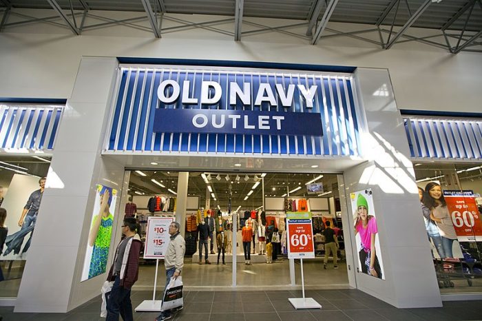 old navy clothing brand in a mall