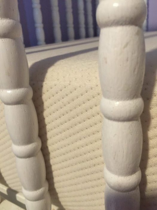 Close up view of Colgate's Eco Classica crib mattress.