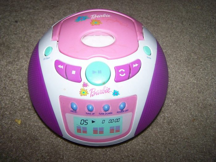 CD player with Barbie cute theme design your children will love