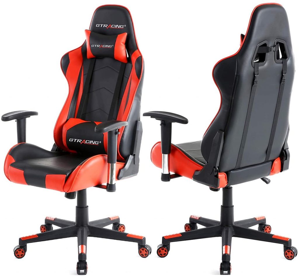 GTRacing Gaming Chair Racing Office Computer Ergonomic Video Game Chairs