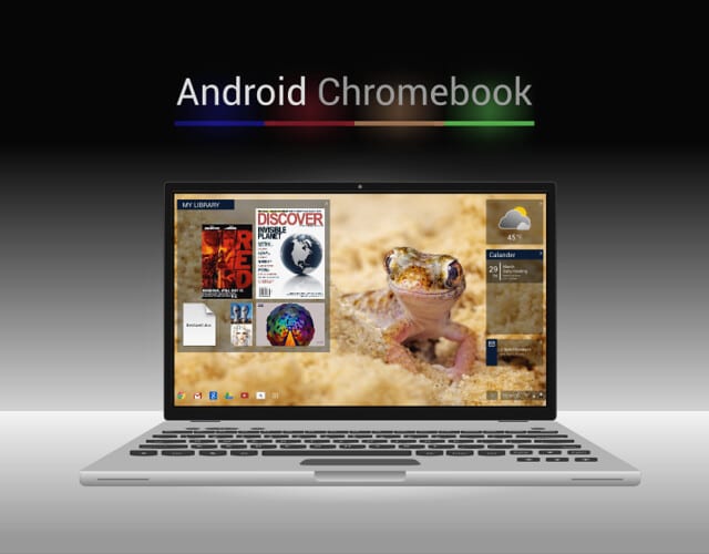 a picture of one of the best laptops for kids, the android chromebook.